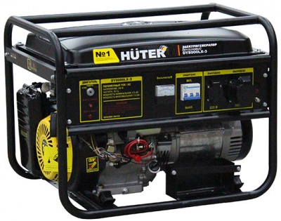 Бензиновый генератор Huter DY8000LX-3