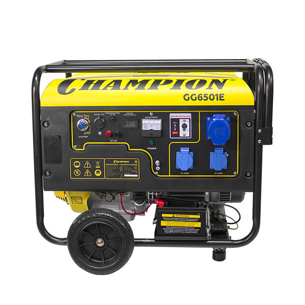 БЕНЗИНОВЫЙ ГЕНЕРАТОР CHAMPION GG6501E+ATS